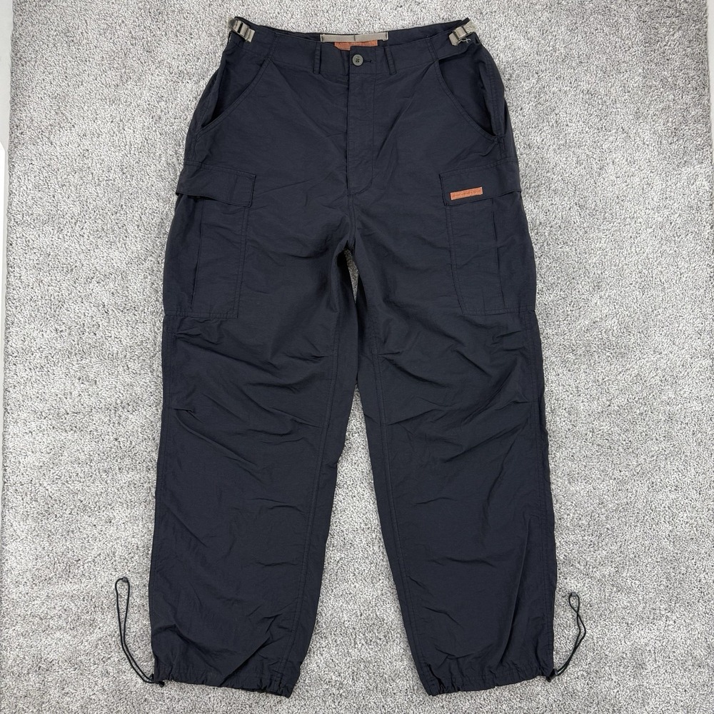 Abercrombie & Fitch Paratrooper Pants Men's L Navy Vintage 90s Cargo Utility